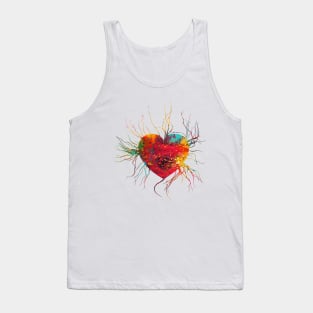 Human Veins With Heart Tank Top